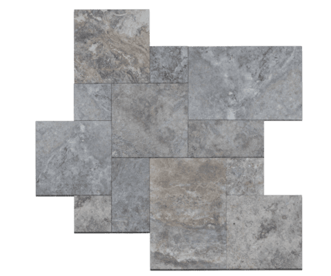 Silver Travertine Pavers Tumbled