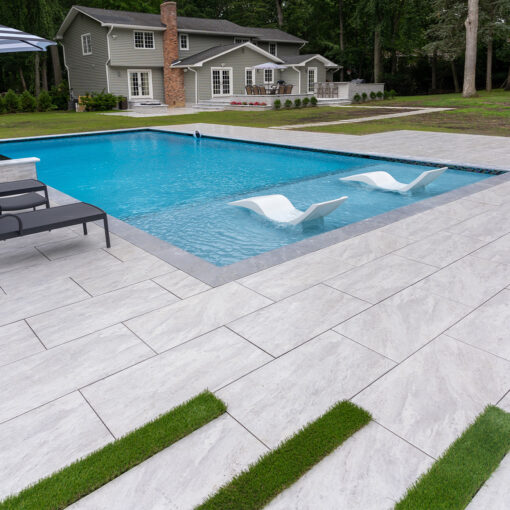 White 20x40 Outdoor Porcelain Pavers Project Pic 2