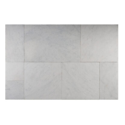 Afyon Glacier Ice Marble Pavers Sandblasted