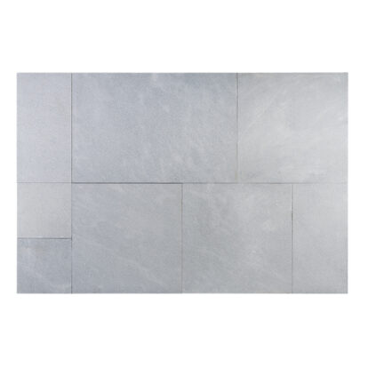 Luxe Blue Marble Pavers Sandblasted