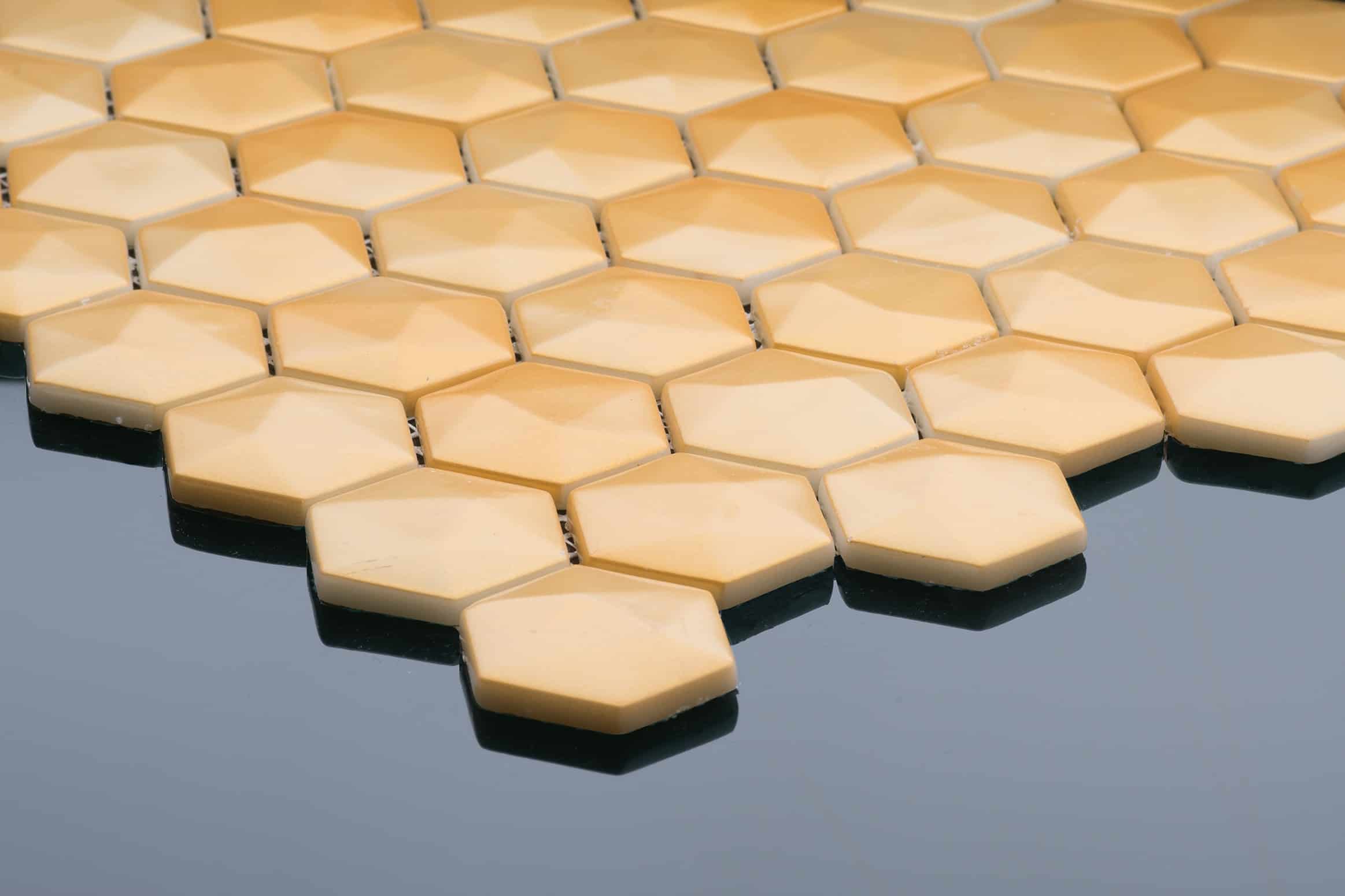 EA 002 - Glass Hexagon Mosaics