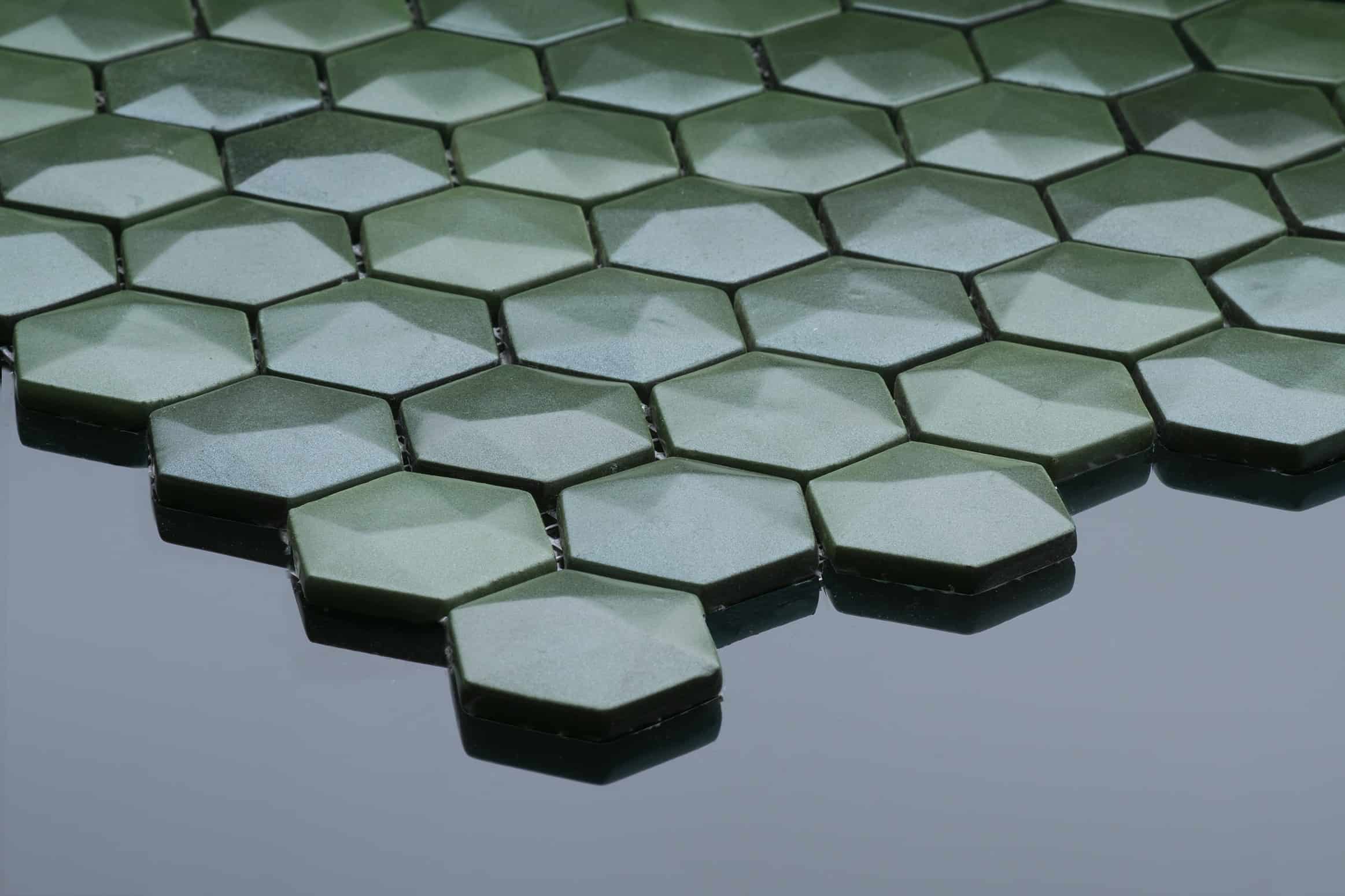 EA 016 - Glass Hexagon Mosaics