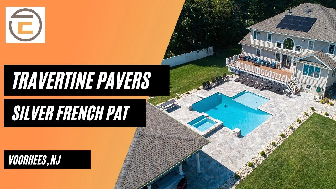 NT Pavers Silver Travertine French Pattern Pavers in Voorhees, NJ