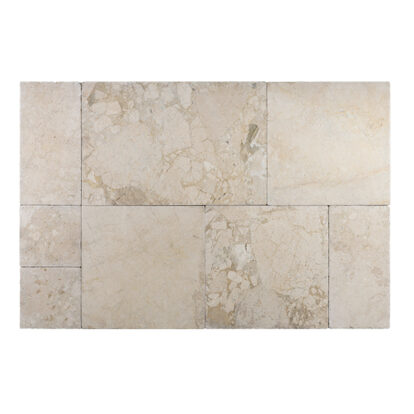 Aegean Cream Marble Pavers Tumbled