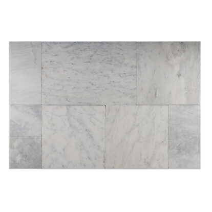 Afyon Glacier Ice Marble Pavers Tumbled