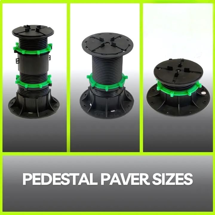 Pedestal Pavers Sizes