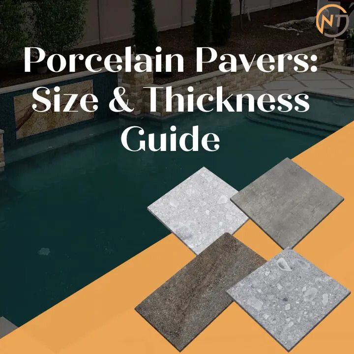 Porcelain pavers size and thickness cover photo in New Jersey.