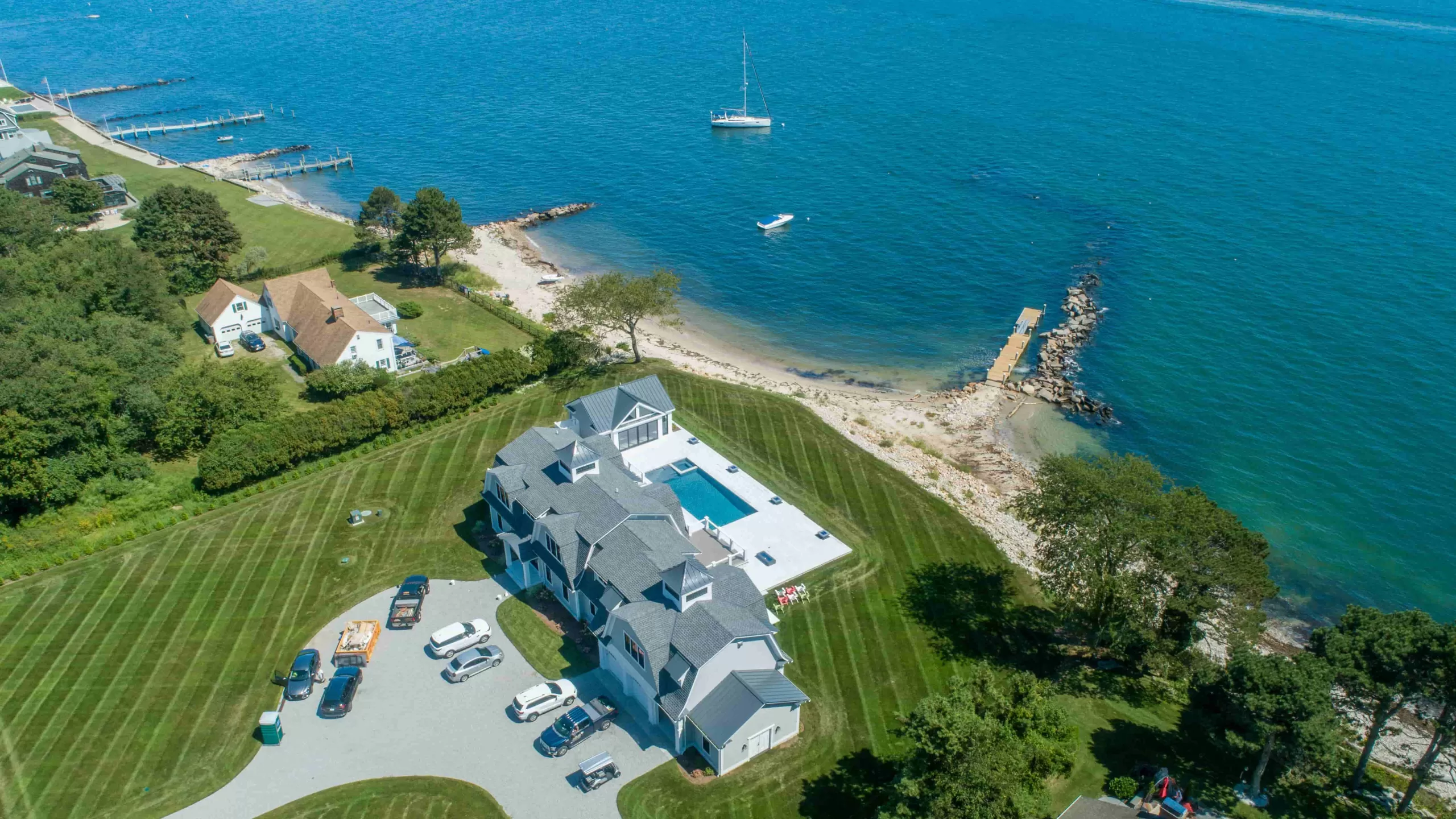 blue marble pavers in New York