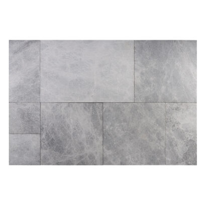 Snowshadow Marble Pavers Sandblasted