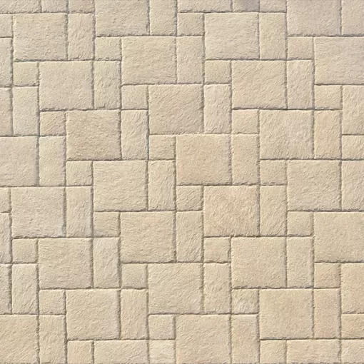 Golden Buff Thick 5CM Outdoor Porcelain Paver 4x4 Pattern Pic