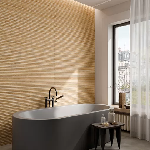 Honey Porcelain Wood Look Wall Tile Project Picture jpg