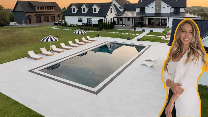 Erica’s Stunning Backyard Oasis Featuring Milk 24x48 Porcelain Pavers