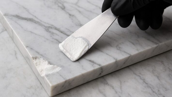 Repairing Chips with Paver Paste