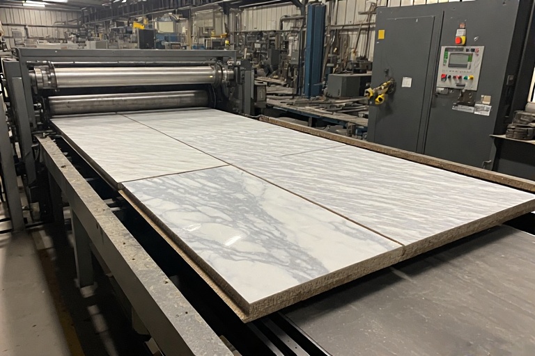 Digital inkjet printers apply on porcelain pavers