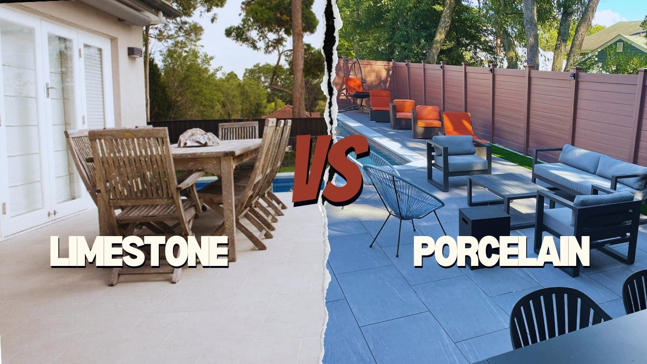 Limestone vs Porcelain for outdoor flooring