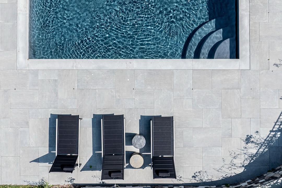 Bluestone Porcelain Waterline Pool Tile