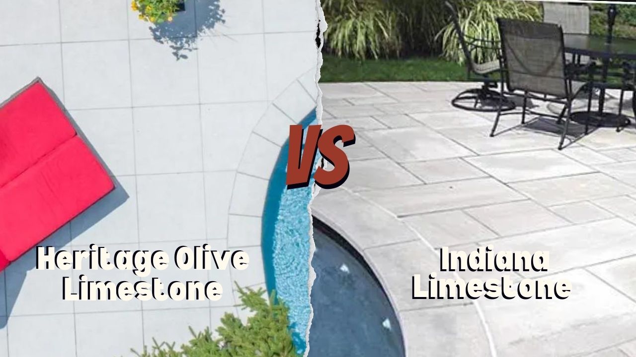 Heritage Olive Limestone Pavers vs Indiana Limestone