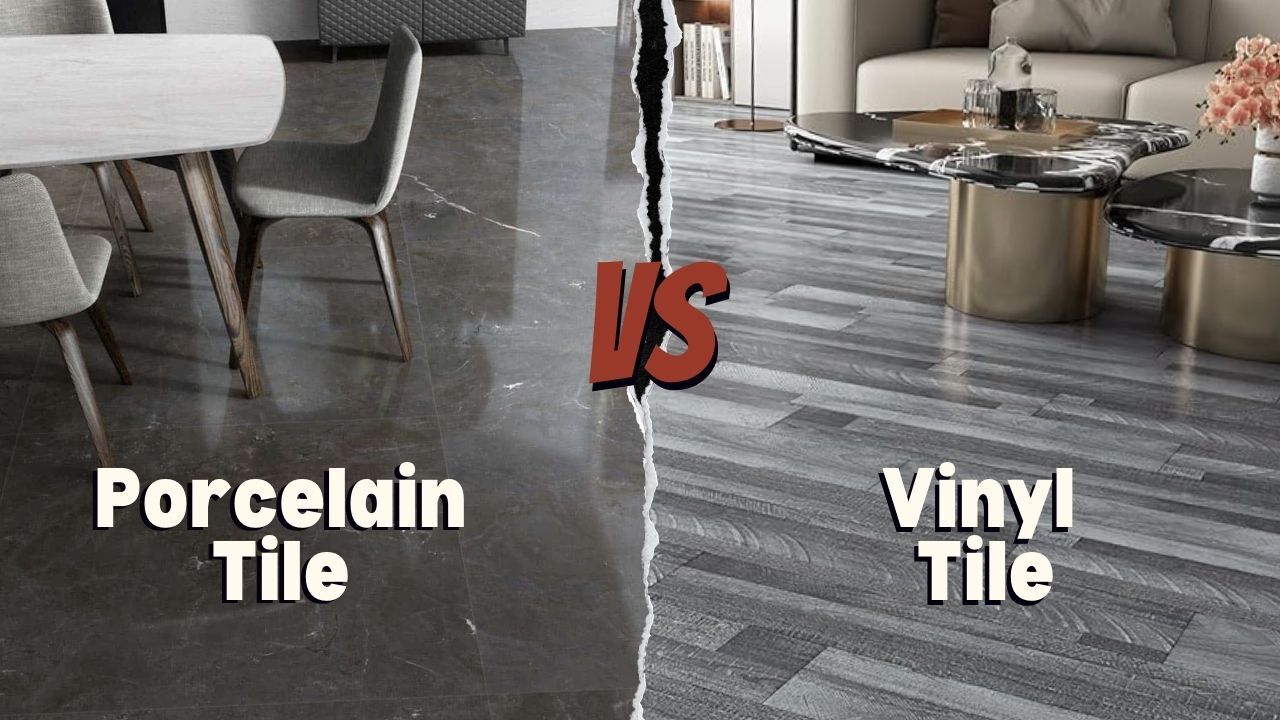 Porcelain vs vinyl tile