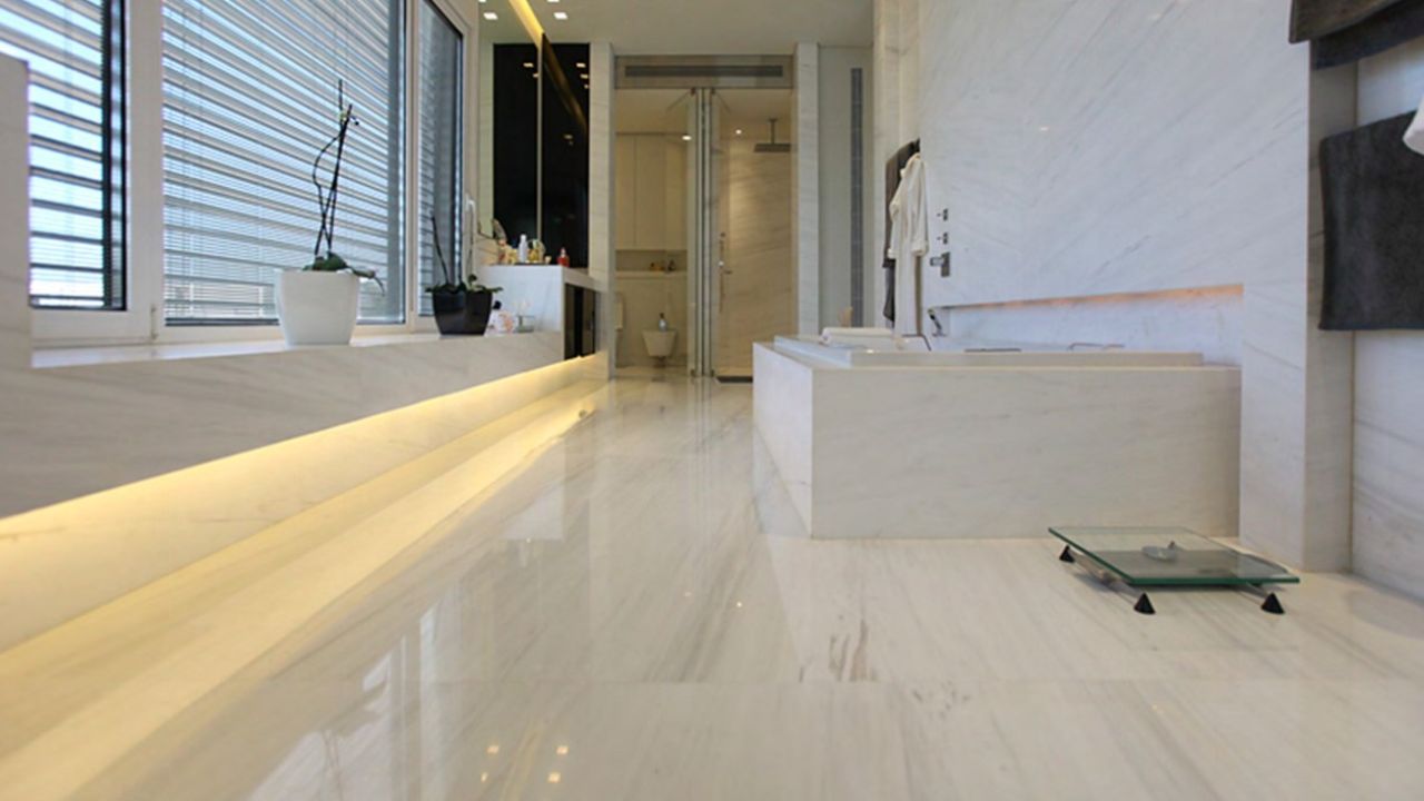 Bathroom Floor Tile Ideas Barhroom Floor Tile ideas with marble tiles