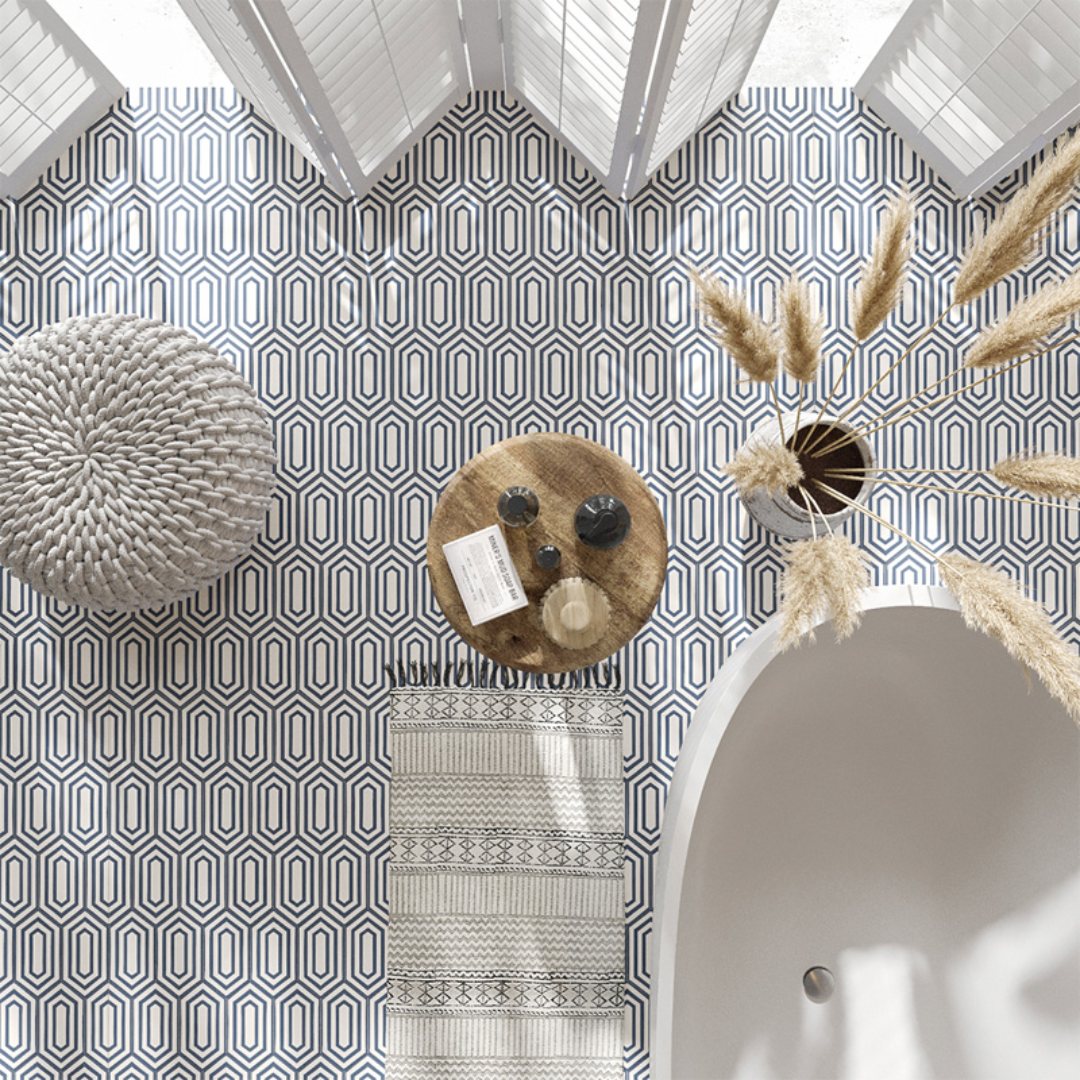 Bathroom Floor Tile Ideas Geometric Patterned Bathroom Floor Tiles with Hexagon Design and Modern Decor