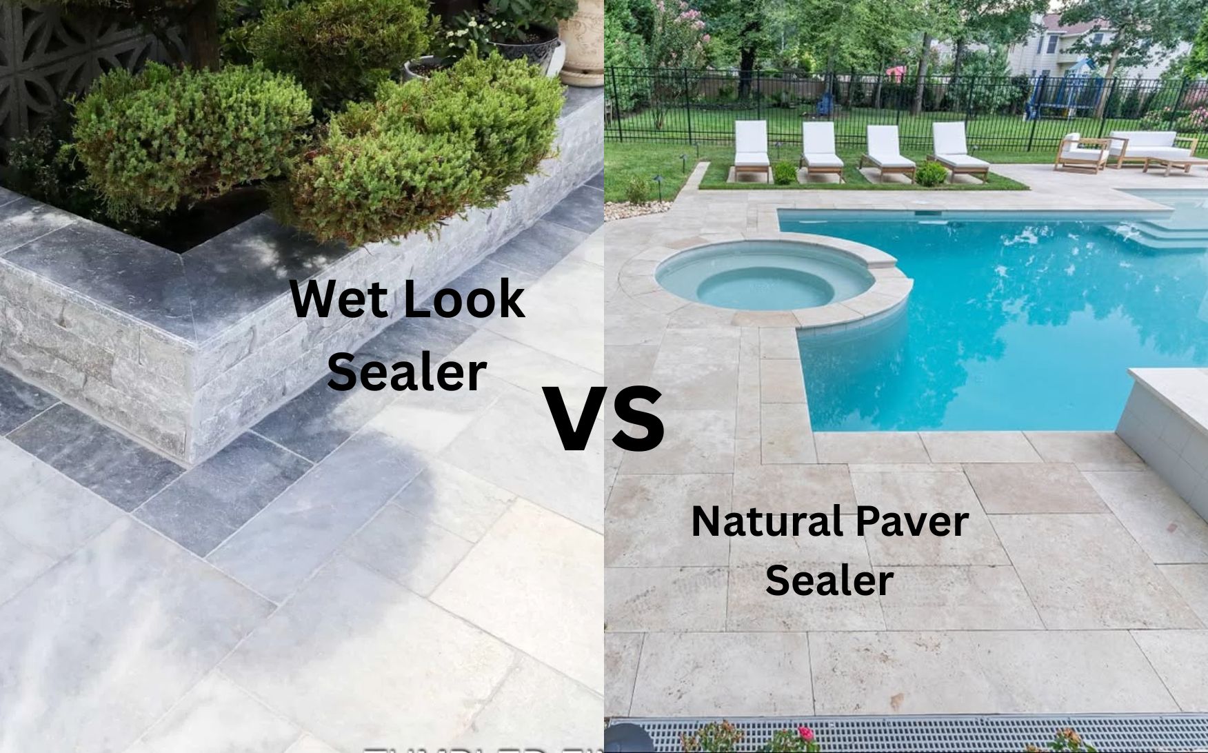 Wet Look vs Natural Paver Sealer