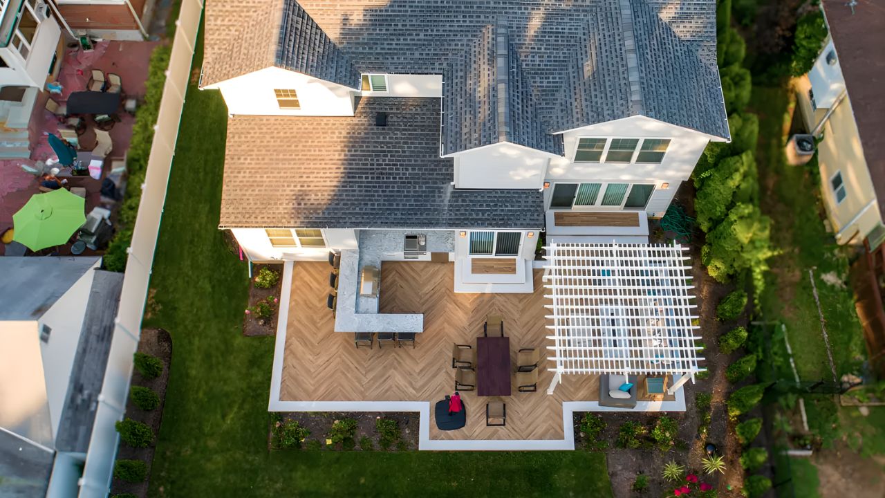 Backyard Simple Paver Patio Ideas Wood Look Paver Patio Ideas