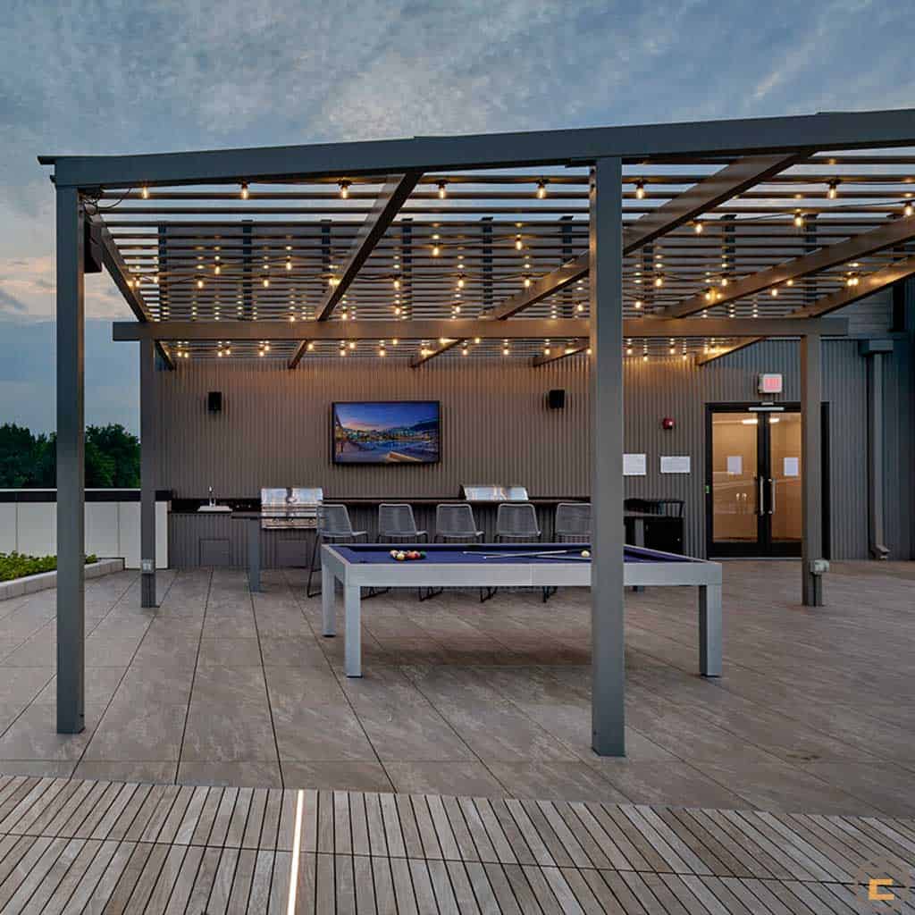 12 Outdoor Living Area Ideas Using Stone & Porcelain Pavers sunset porcelain paver 20x40 2 of 3