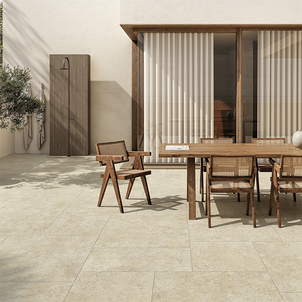 Tivoli Cream Porcelain Pavers (Large Pattern) Tivoli Cream Porcelain Pavers (Large Pattern) - Image 4
