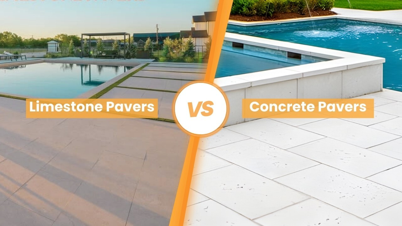 Limestone Pavers vs Concrete Pavers