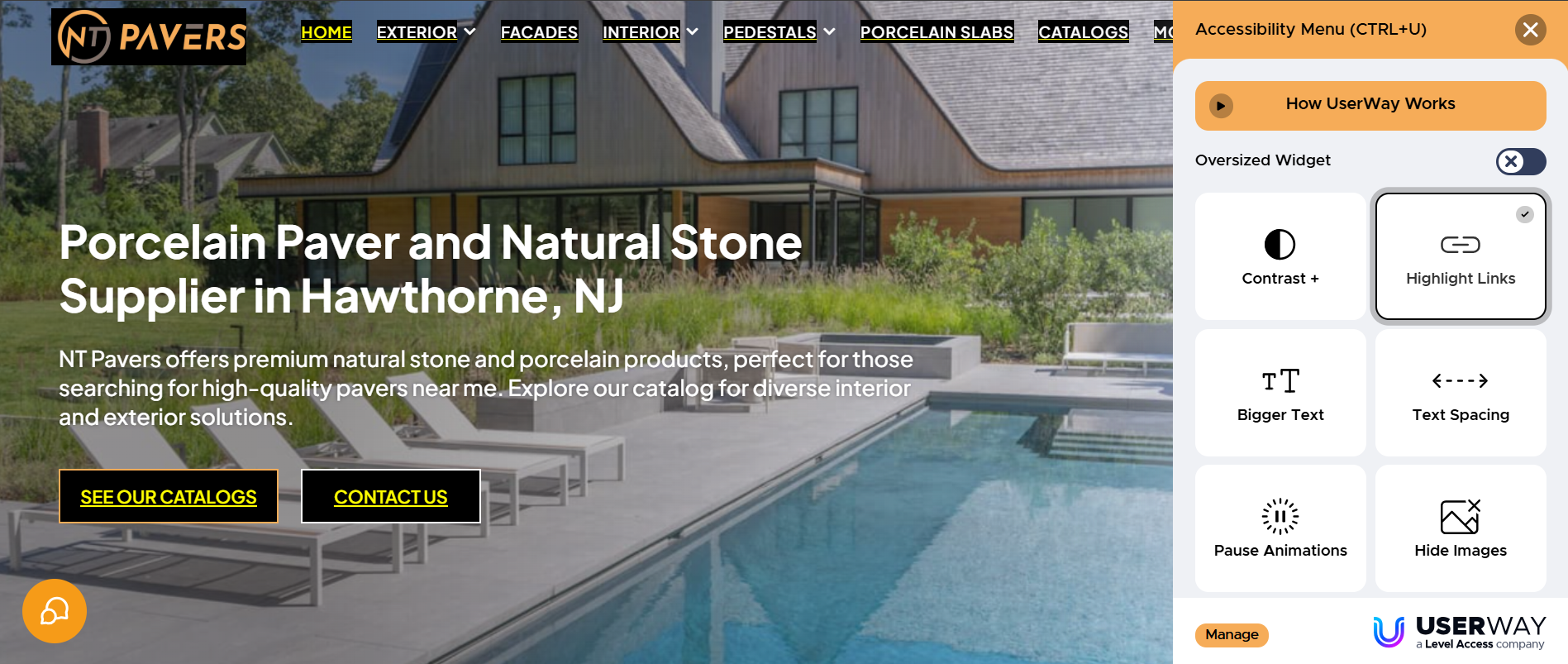 highlight links wcag