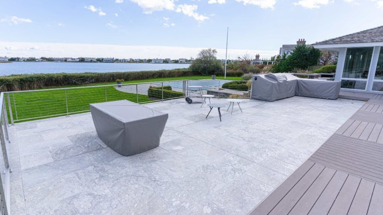 Pirtra Grey Marble Pavers for Patio and Outdoor Space
