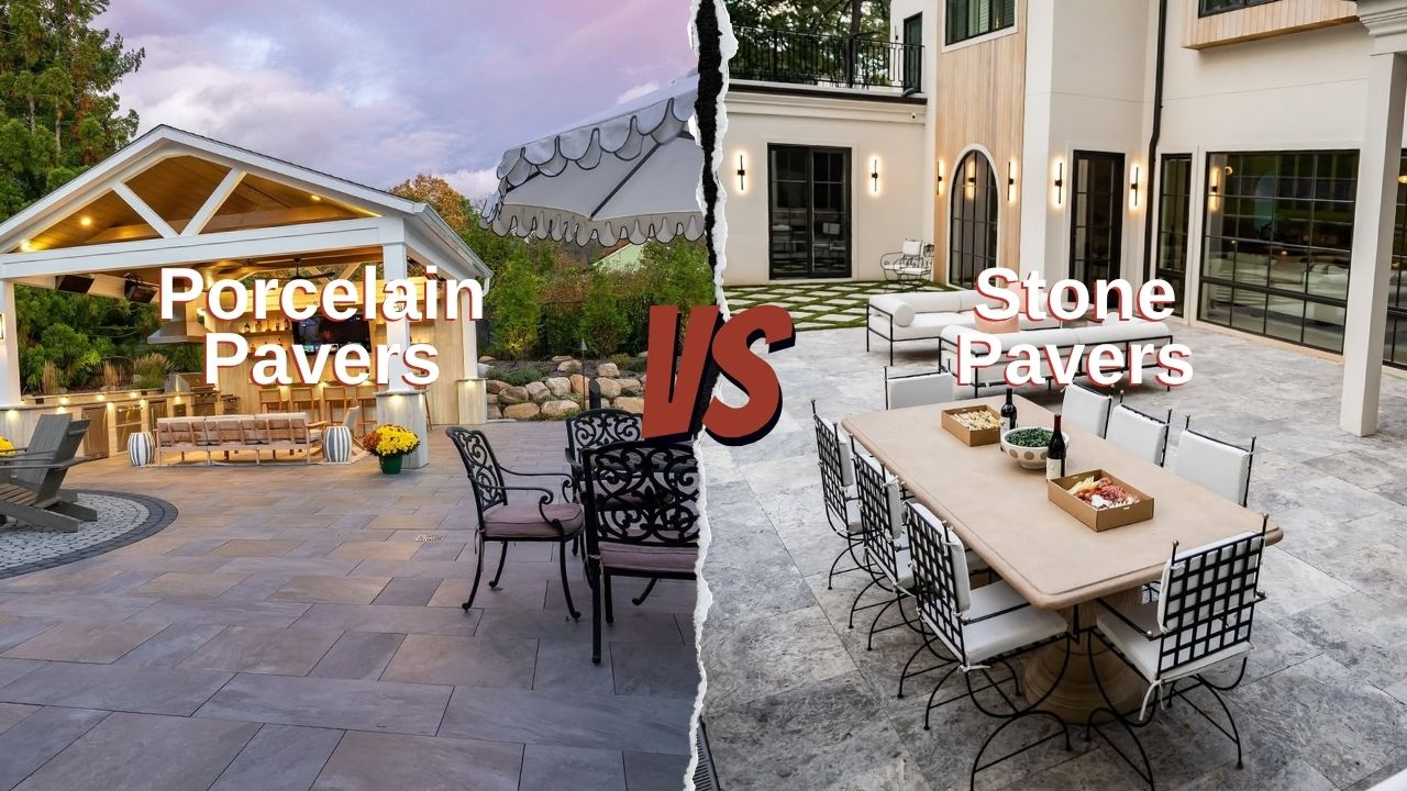 Porcelain Pavers vs Stone: Long-Term Cost Comparison Porcelain Pavers vs Stone Pavers