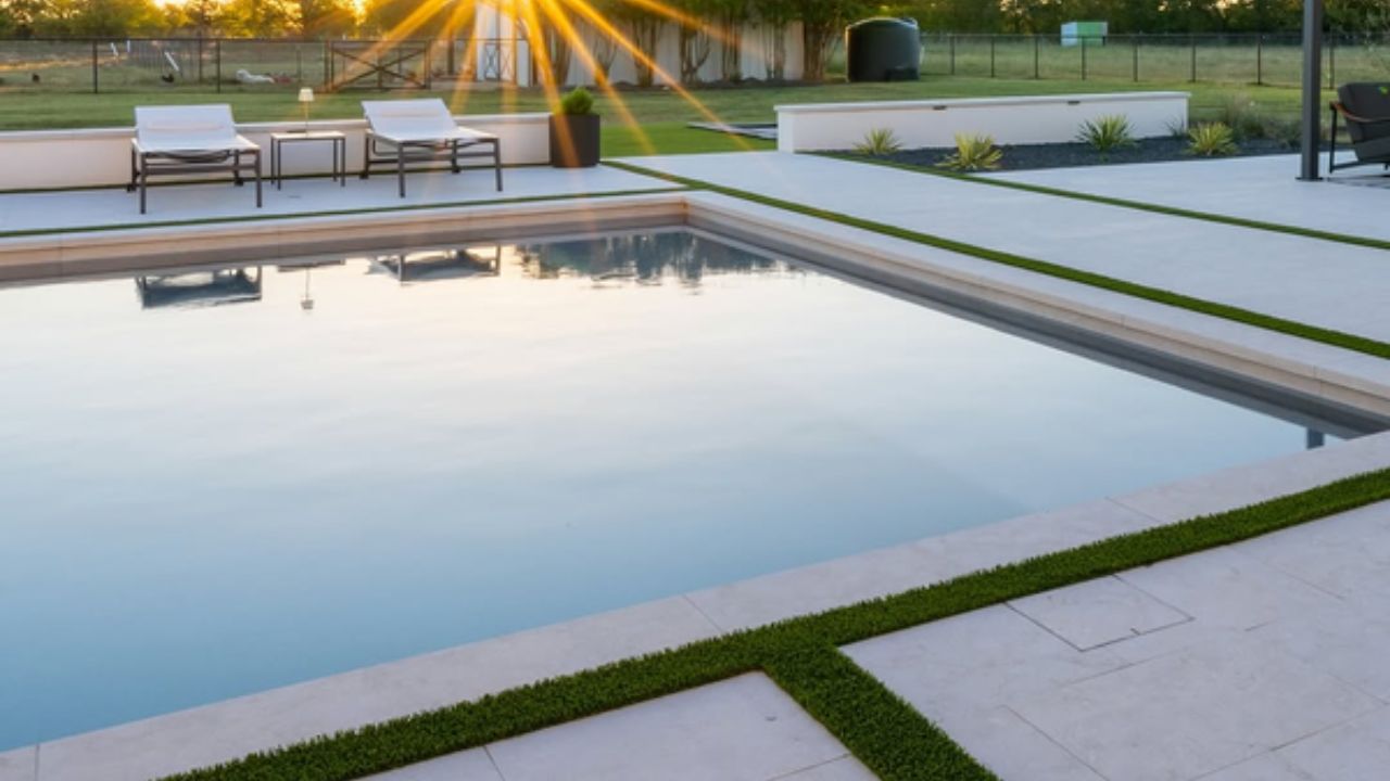 Heritage Olive Limestone Pool Coping