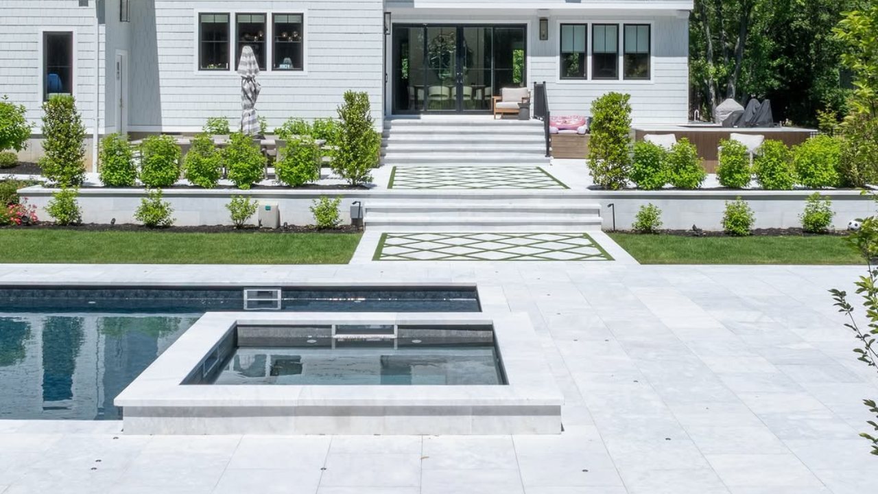 NT Pavers Luxury Outdoor Spaces Designed with Marble and Travertine Pavers