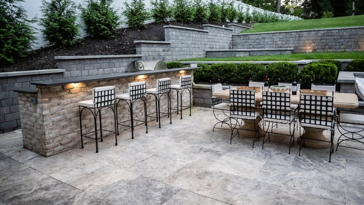 Outdoor Travertine Pavers