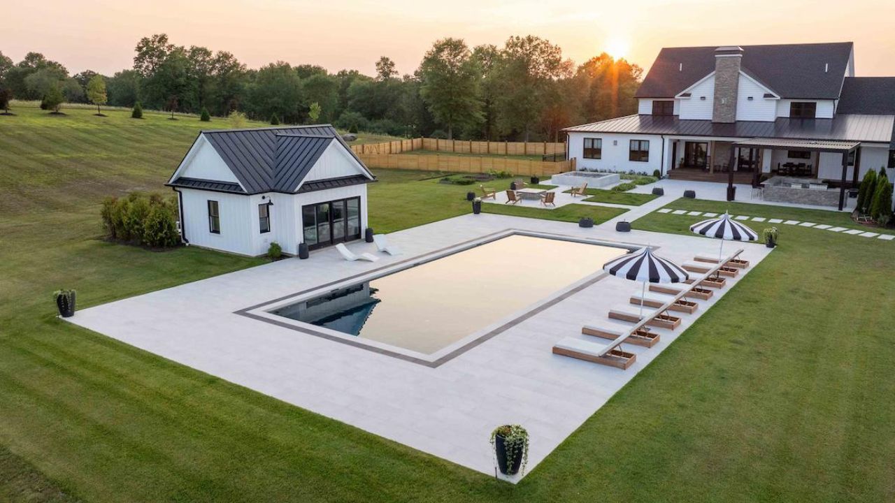 9 Pool Surround Ideas Using Porcelain & Natural Stone Pavers Pool Surround Ideas Using Large-Format Porcelain Pavers