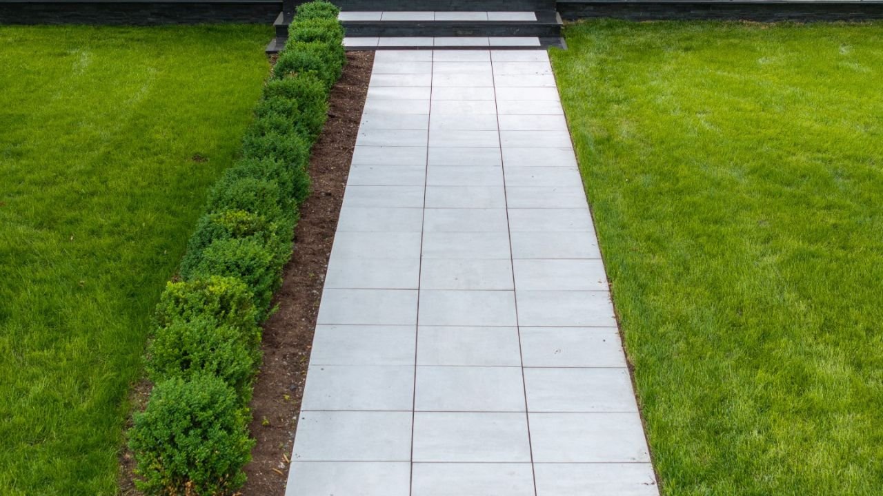 Best Walkway Paver Ideas Using Large Format Outdoor Porcelain Pavers