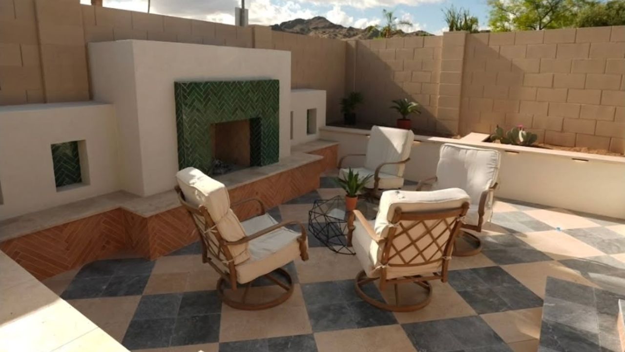 Create Contrast Instead of Matching Exterior Pavers Color Palette