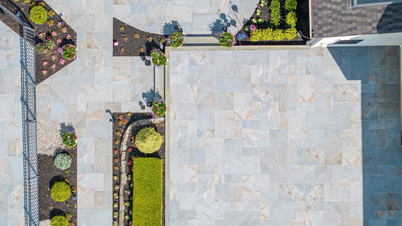 10 Large Format Paver Designs That Make Small Spaces Look Bigger Large Pavers in a Modular Pattern