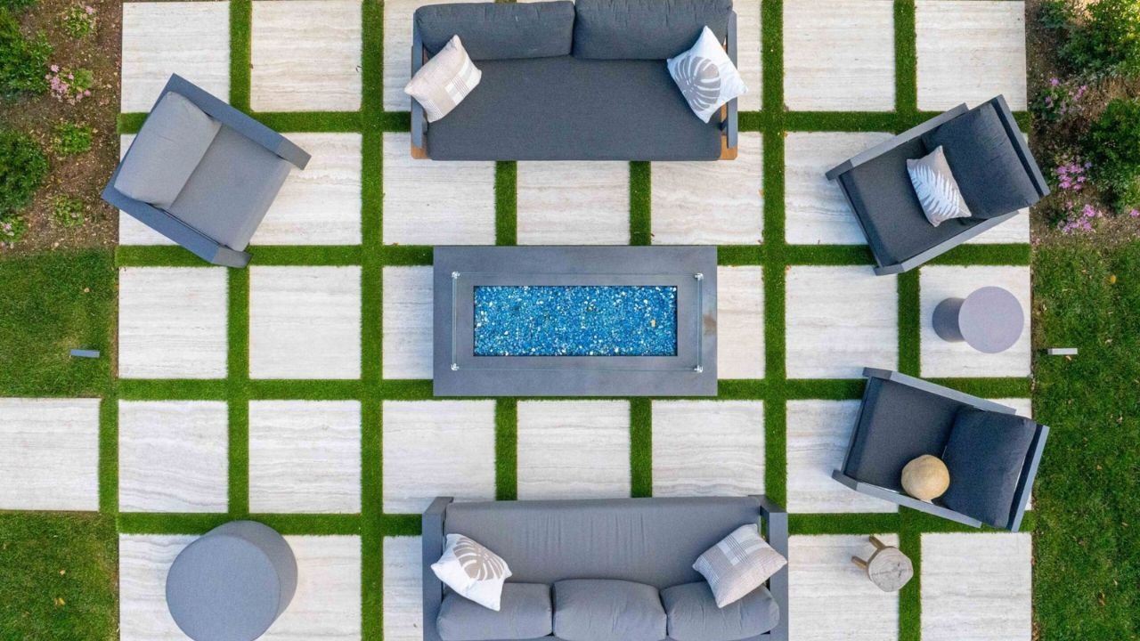 Large Pavers with Grass in Between Ideas