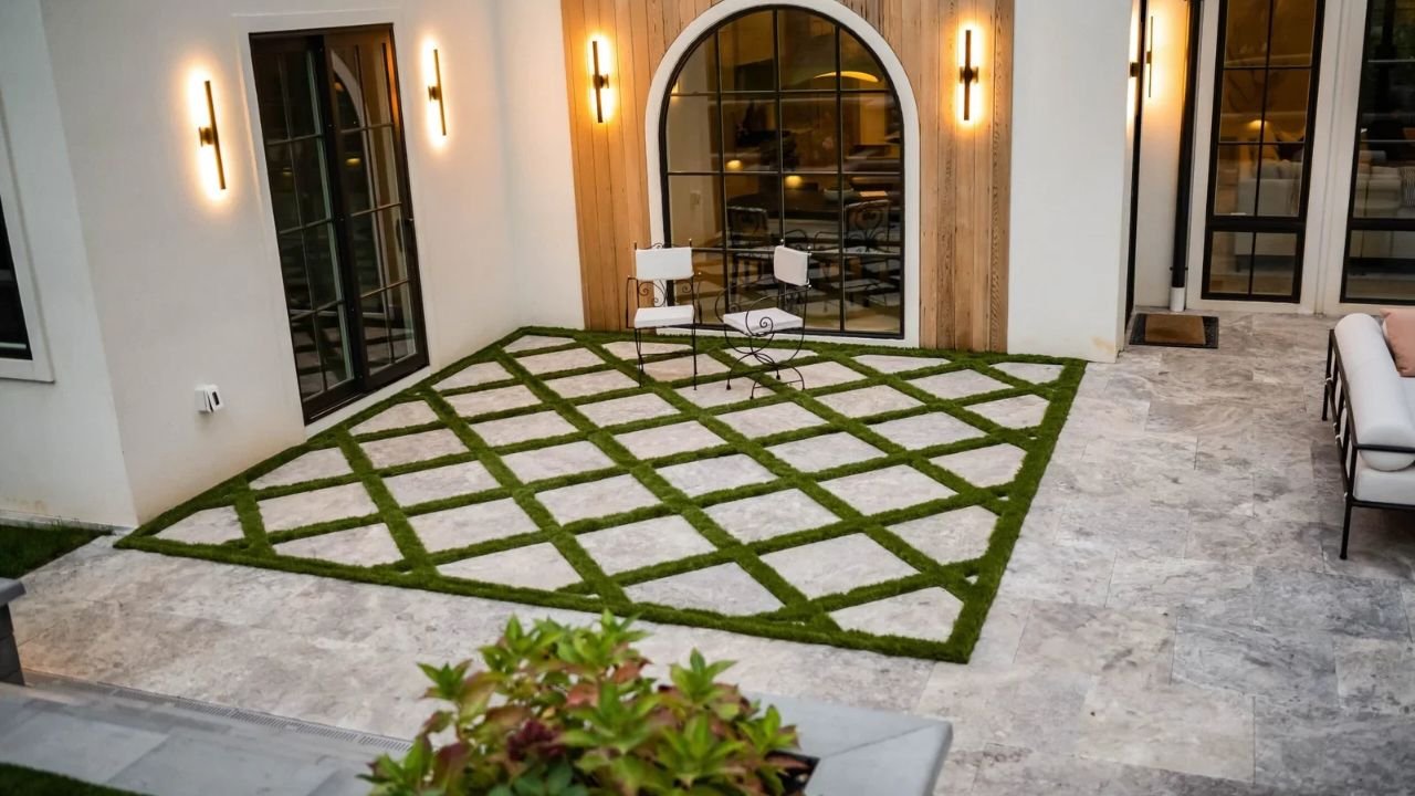 Pavers With Grass in Between Ideas