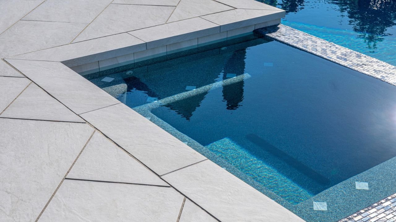 Porcelain Paving Around a Luxury Outdoor Spa